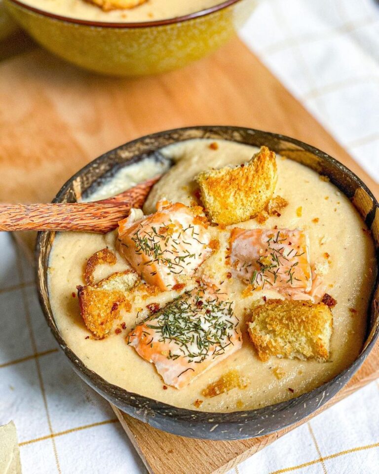 Saumon et velouté