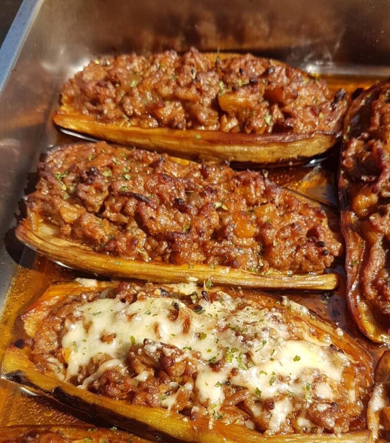 Papoutsakia aubergines farcies