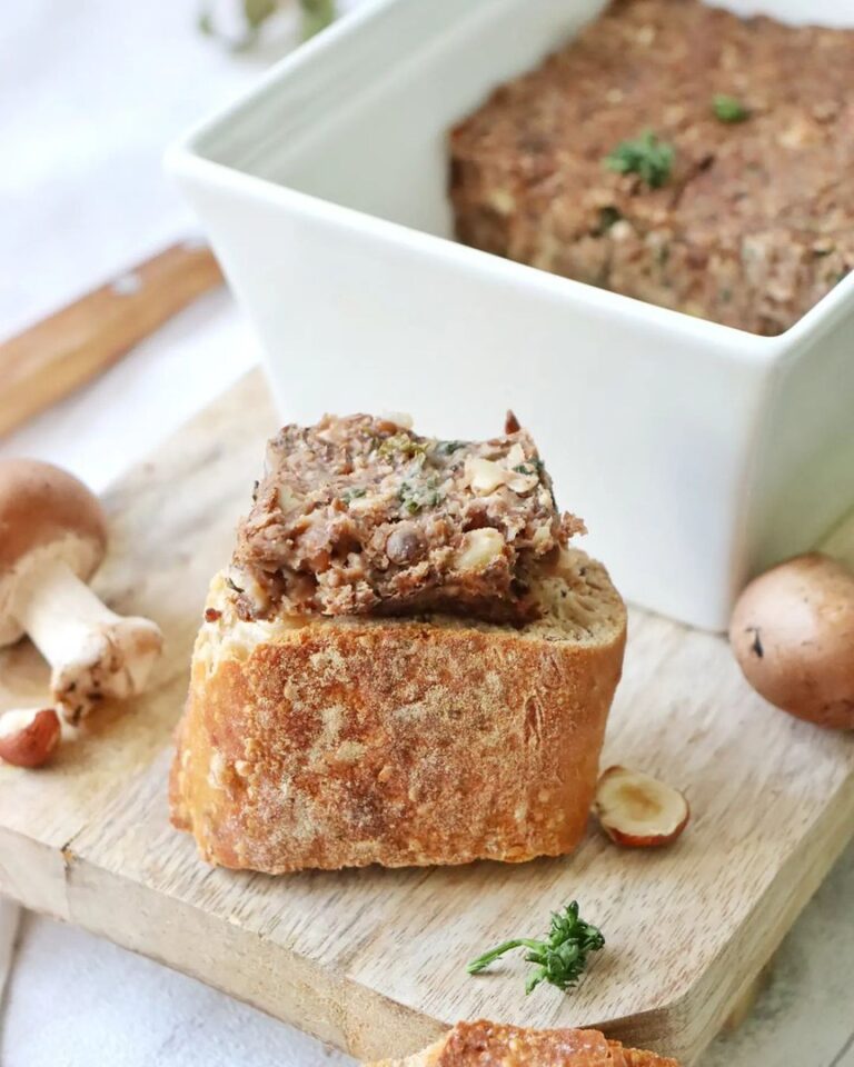 Pâté vegan aux champignons et lentilles