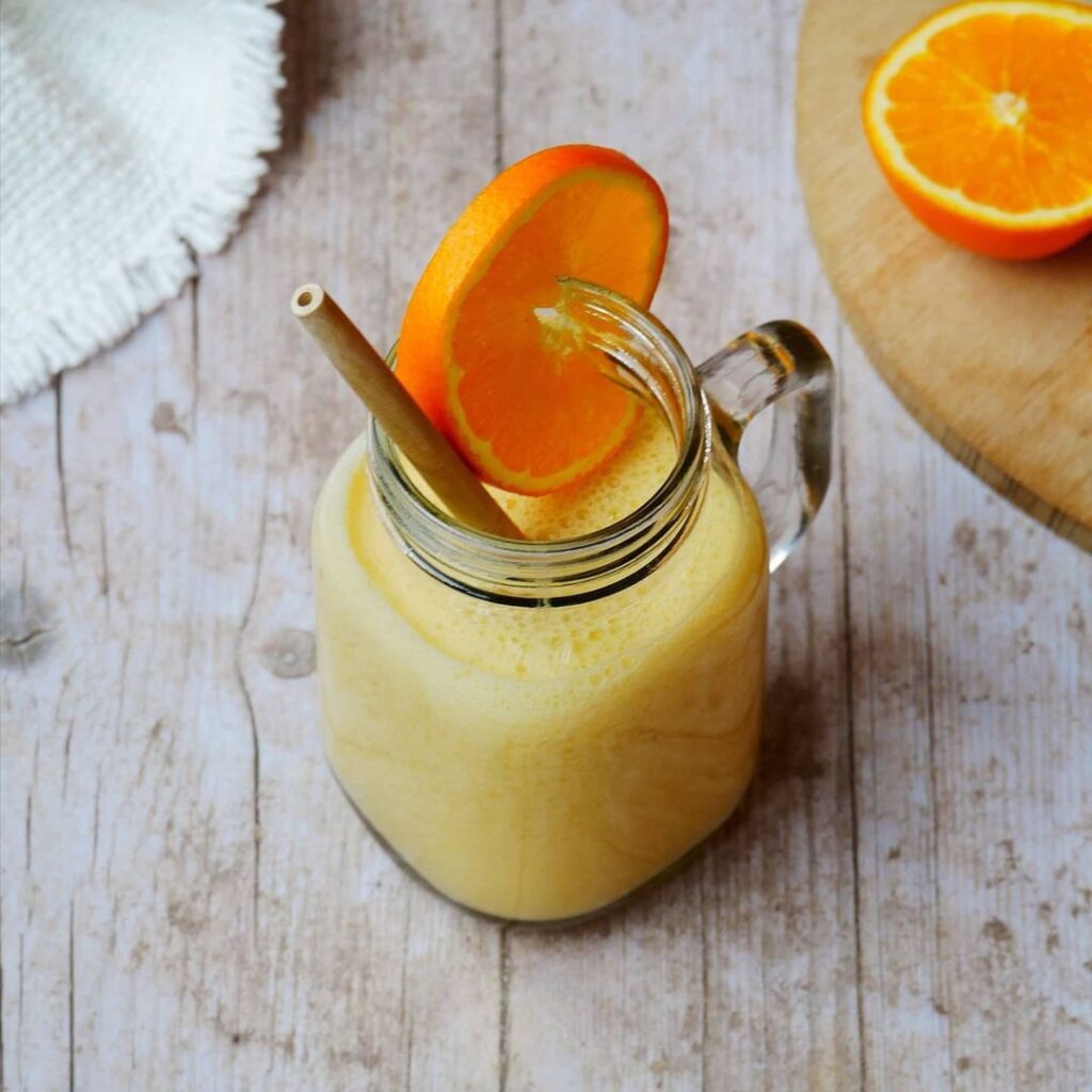 Smoothie banane orange et lait de Millet