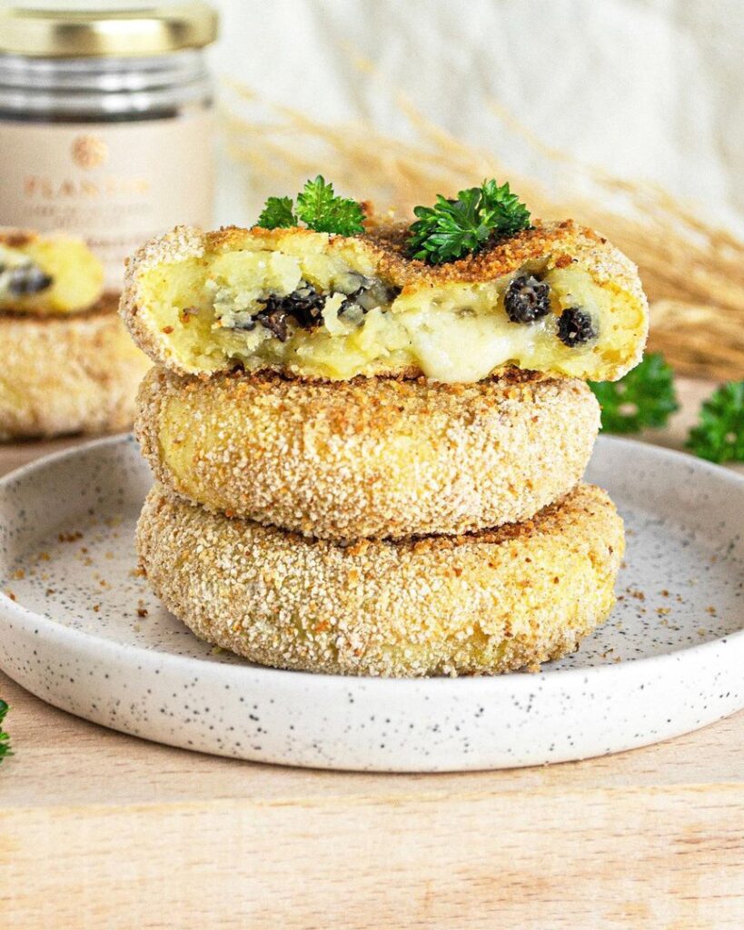 Croquettes aux morilles et comté