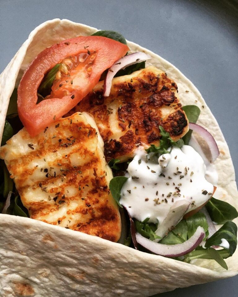 Wrap de halloumi