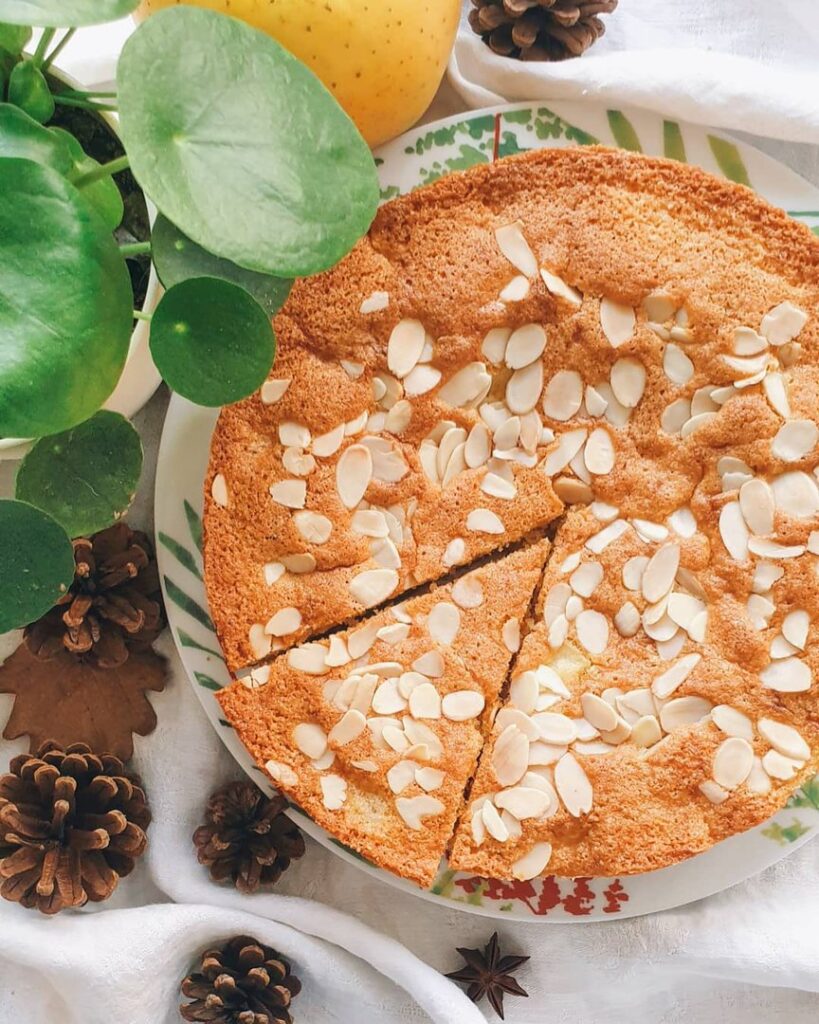 Gâteau aux pommes et amandes