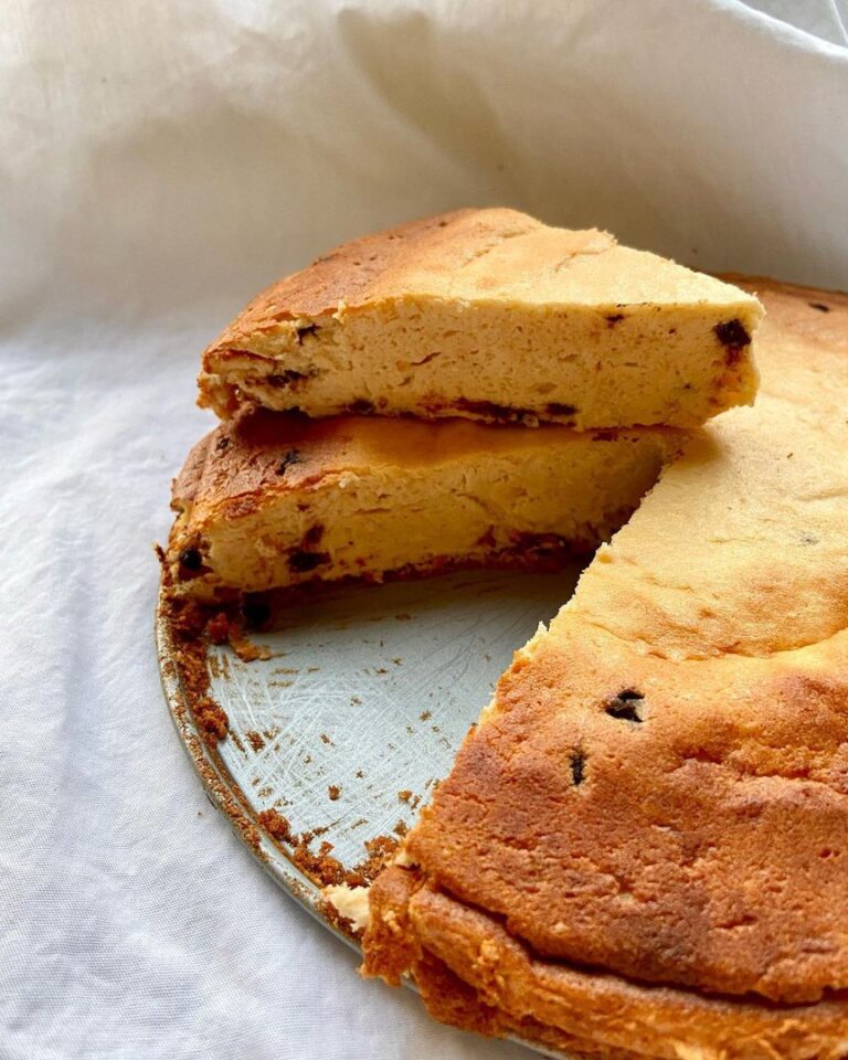 Gâteau Skyr, noix de coco & pépites de chocolat