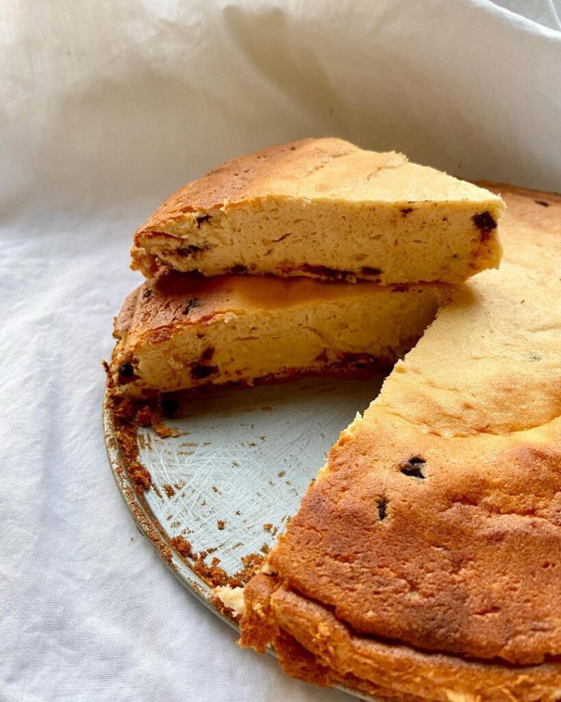 Gâteau Skyr, noix de coco & pépites de chocolat