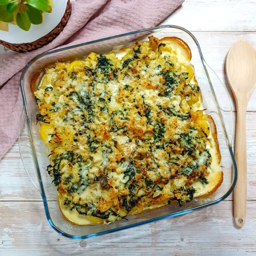 Gratin de cabillaud épinards et pommes de terre