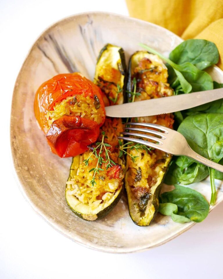 Courgettes farcis aux céréales