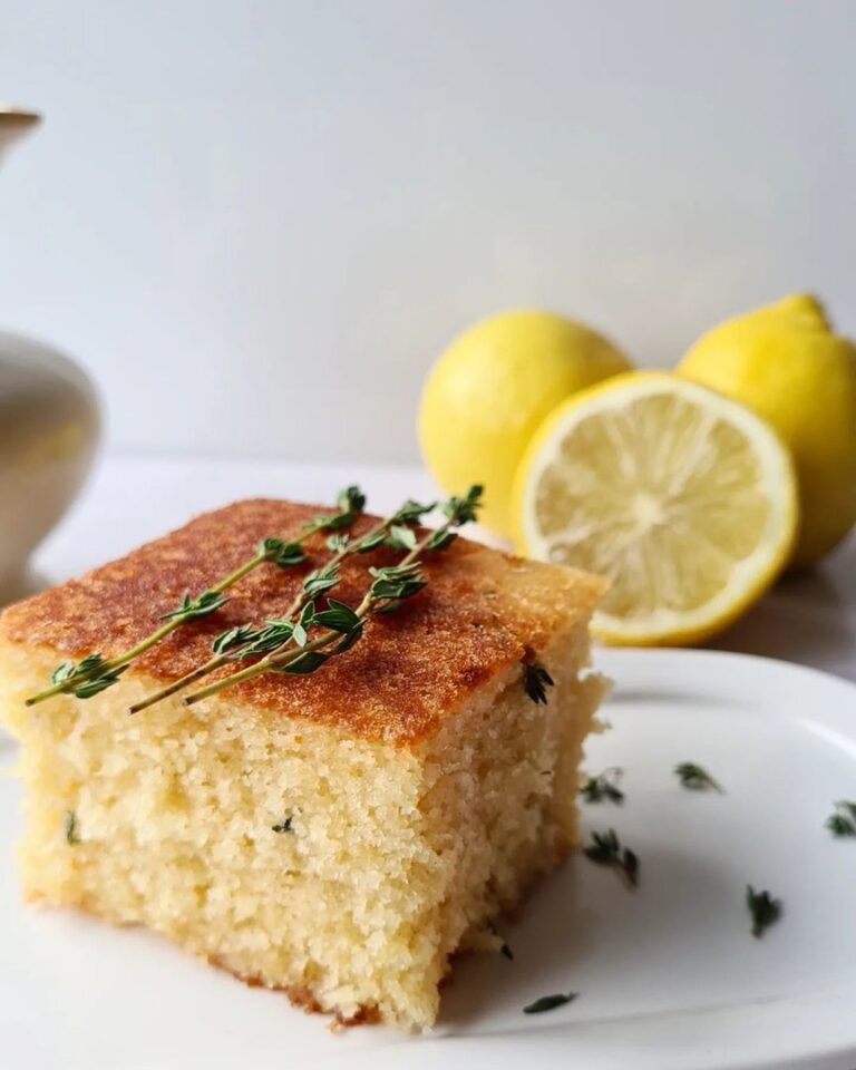 Gâteau thym & citron