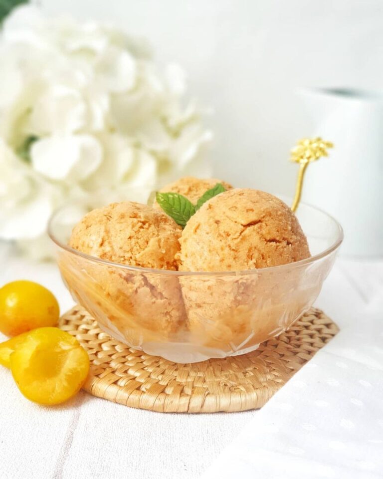 Glace à la mirabelle sans sorbetière