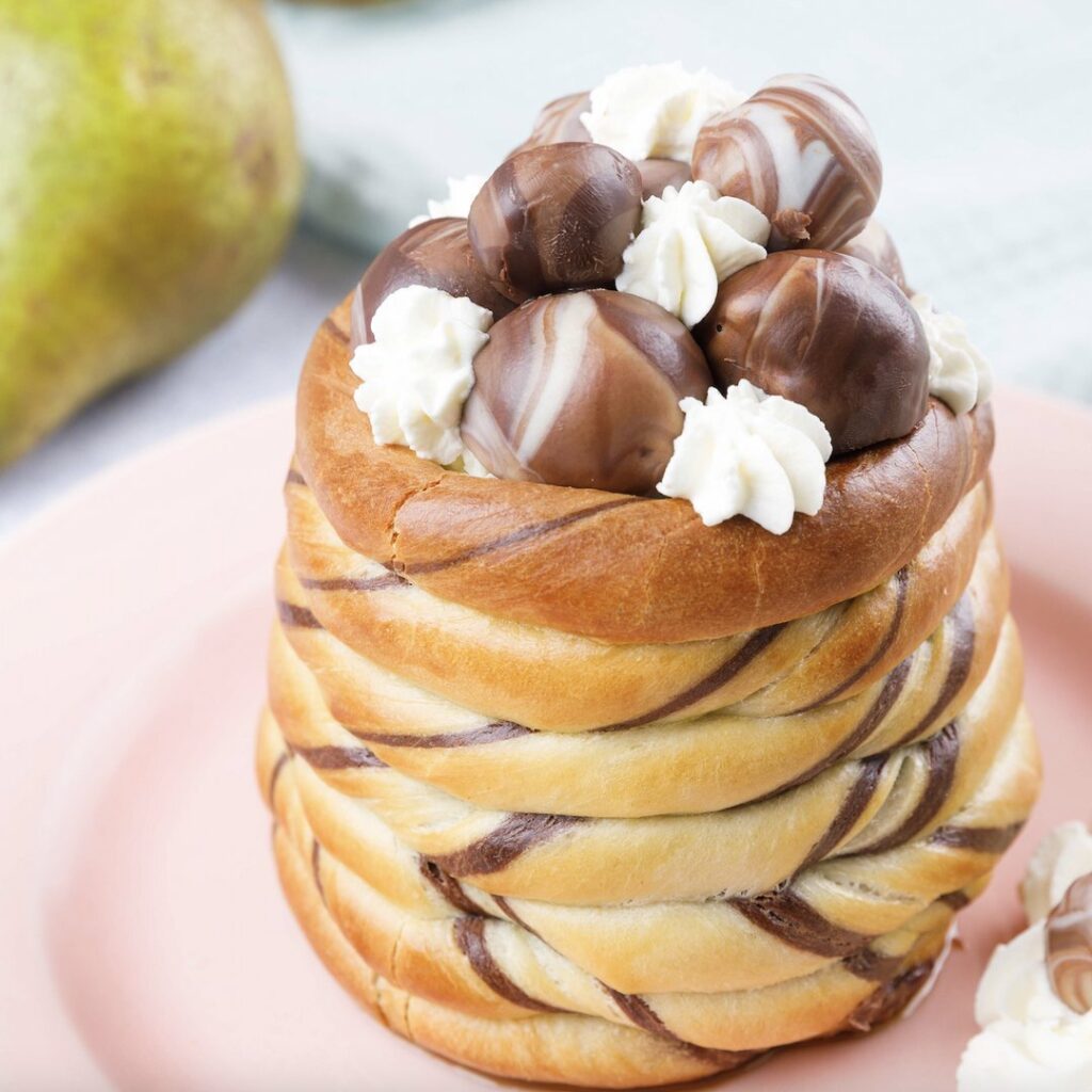 Brioche de pera y chocolate!