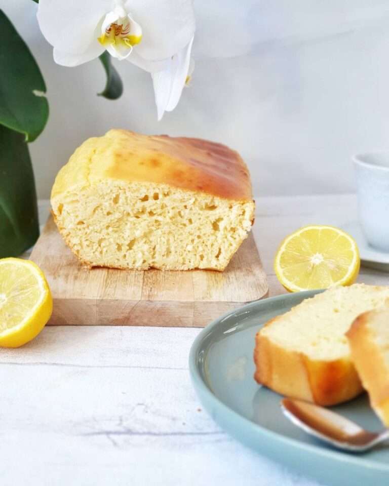 Cake moelleux ricotta citron – gingembre