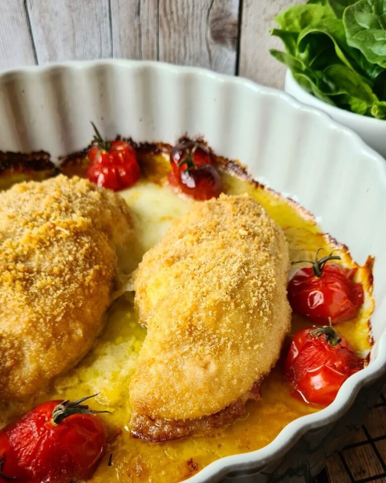 Escalopes de poulet farcies à la mozza