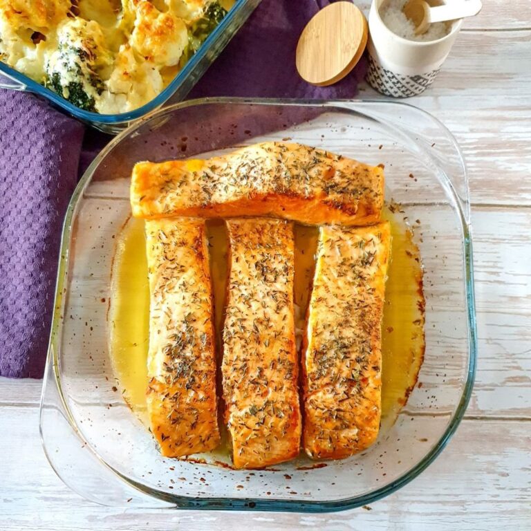 Pavés de saumon au thym et au citron