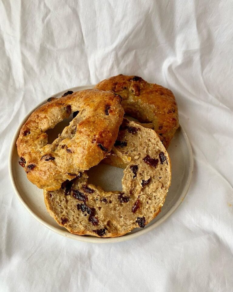 Bagels cannelle et raisins
