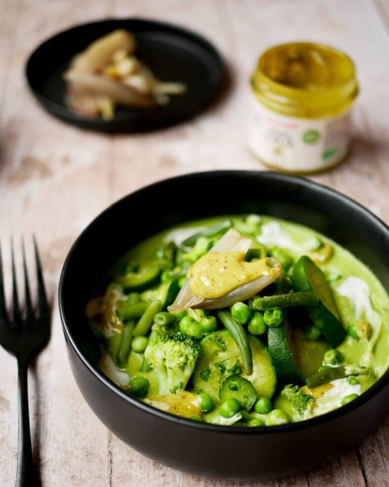 Assiette de légumes verts