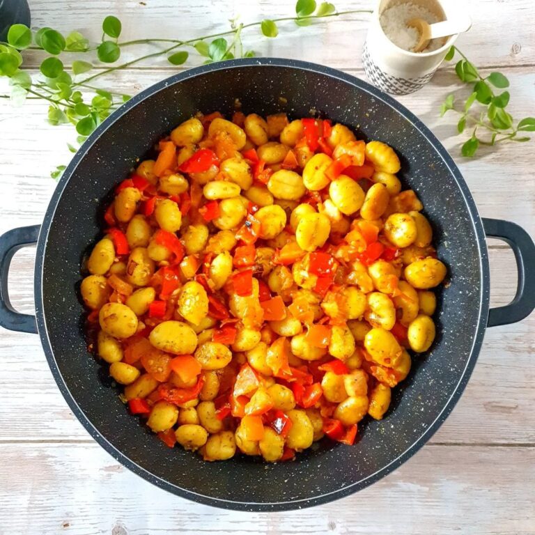 Gnocchis aux tomates et poivrons