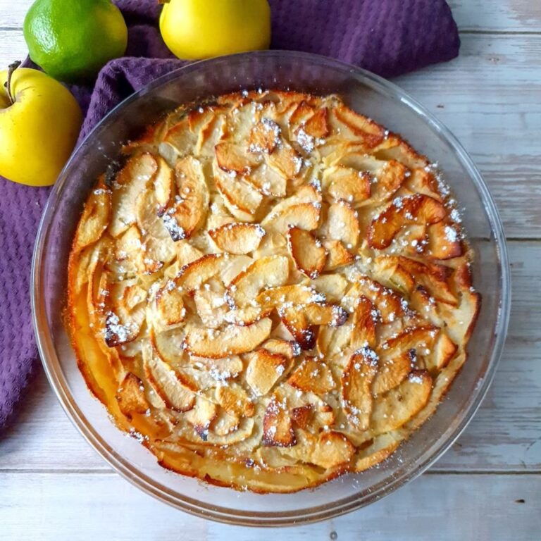 Gâteau fondant aux pommes