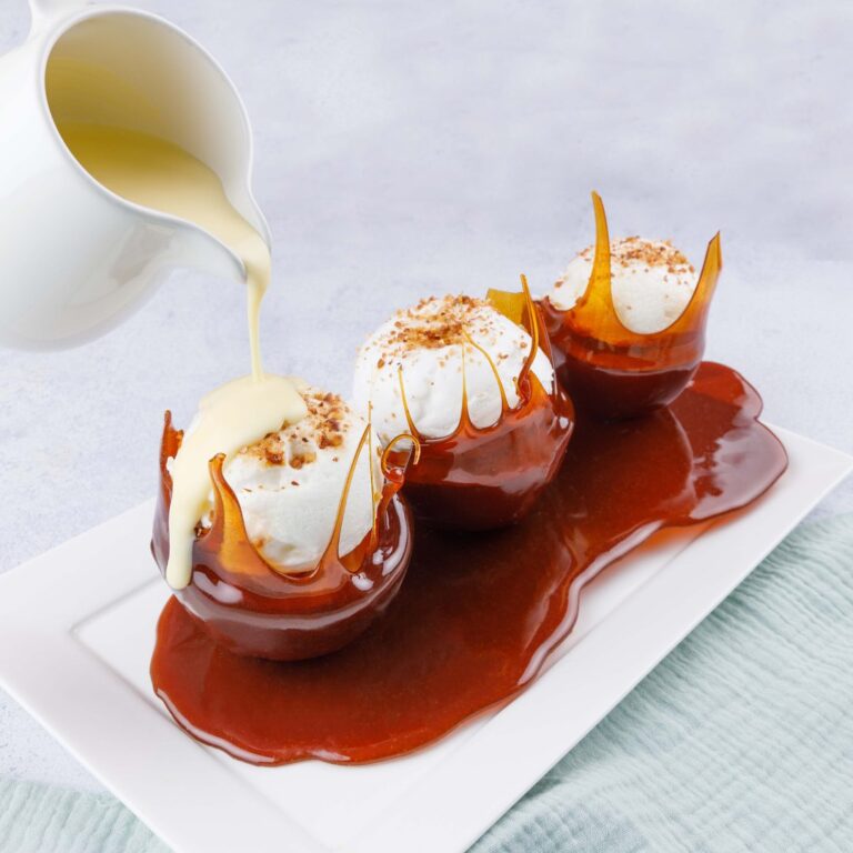 Île flottante aux pommes