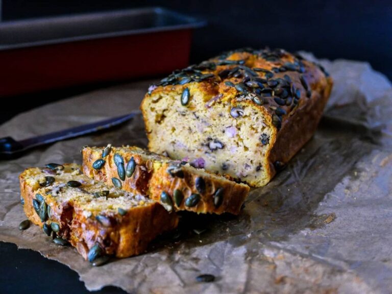 Cake au butternut lardons comté