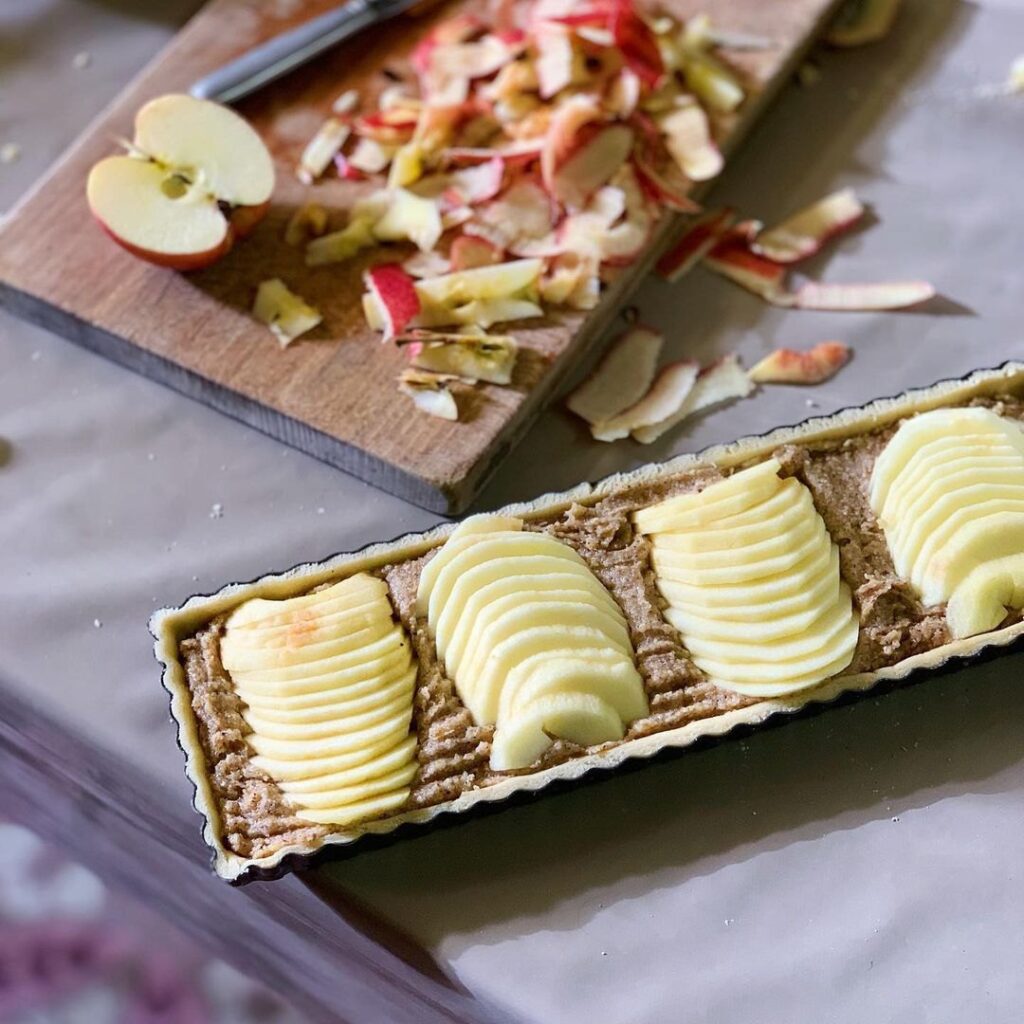 Tarte noisettine aux pommes