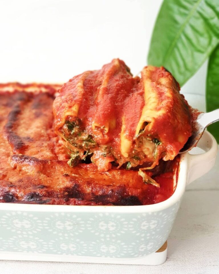 Veggie cannelloni ricotta-épinards
