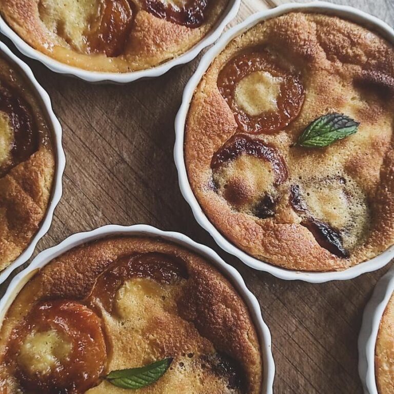 Clafoutis abricots verveine tilleul menthe