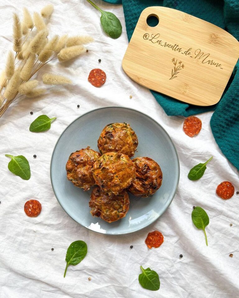 Muffins chorizo tomates séchées épinard
