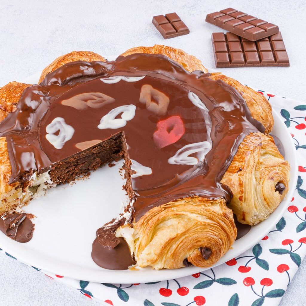 Pão de chocolate derretido