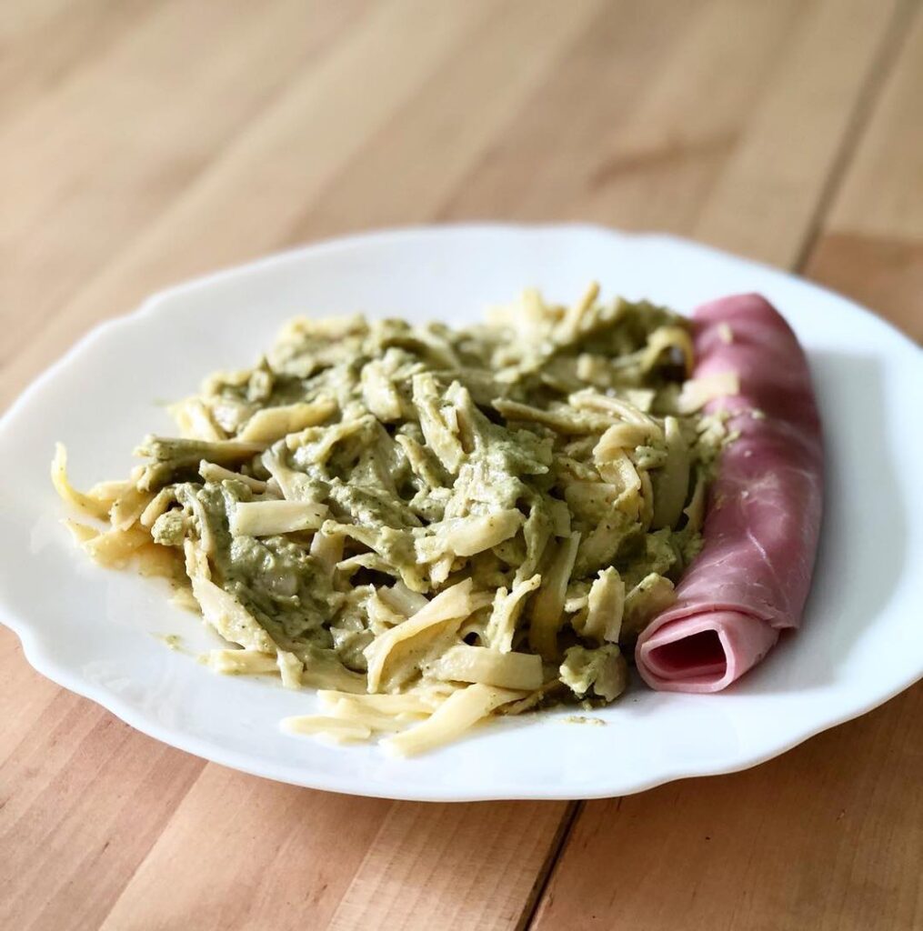 Tagliatelles à la crème de courgette