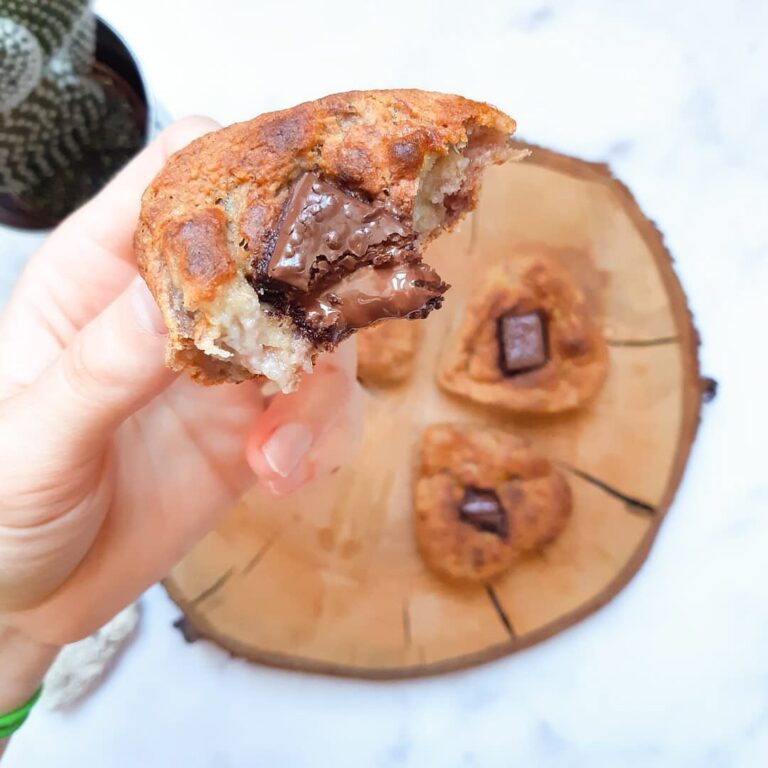 Mini-banana bread coeur chocolat