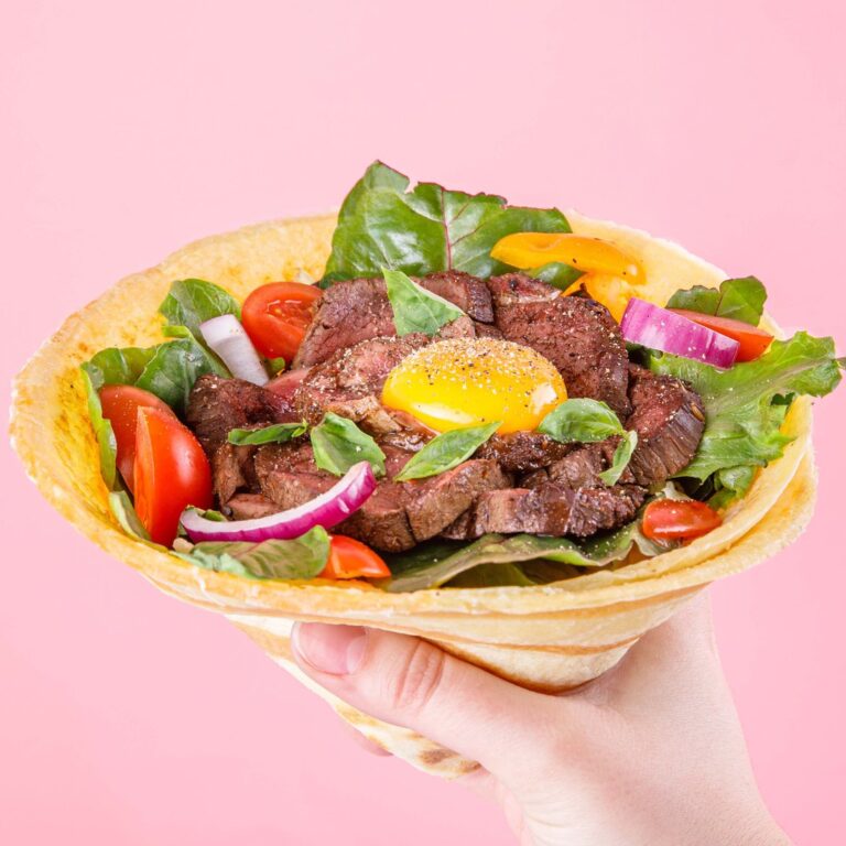 Cornet de crêpe fleuri