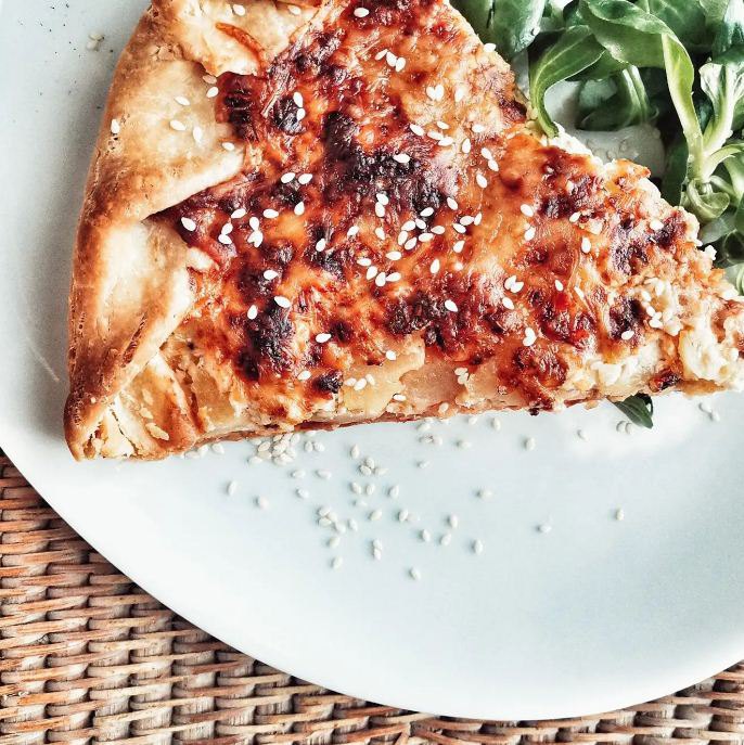 Tarte aux pommes de terre et Comté