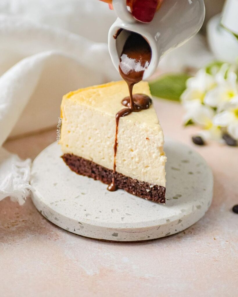 Cheesecake  léger au skyr et cacao
