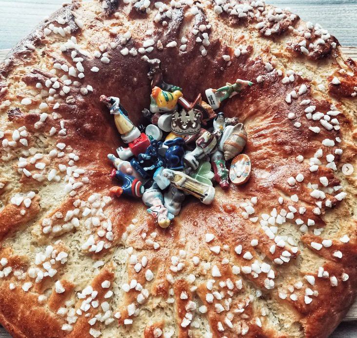 Couronne briochée au sucre