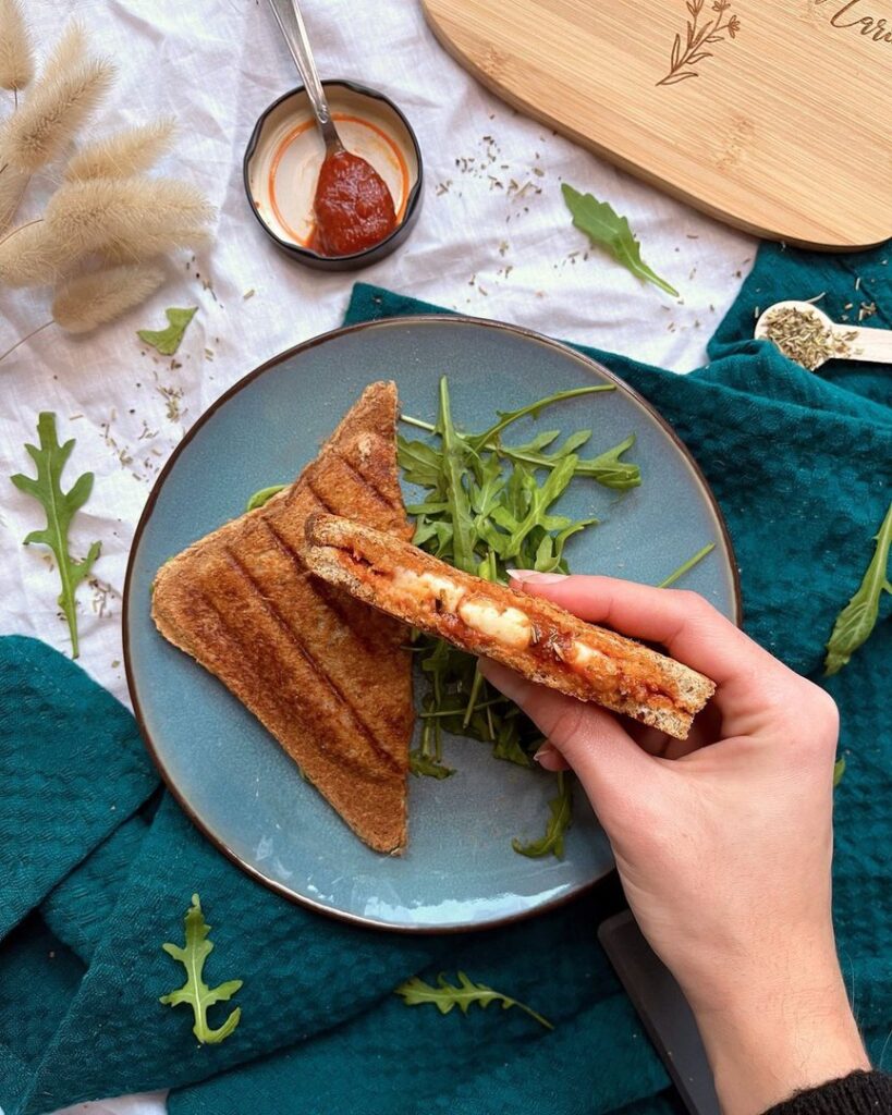 Croque monsieur tomate mozzarella