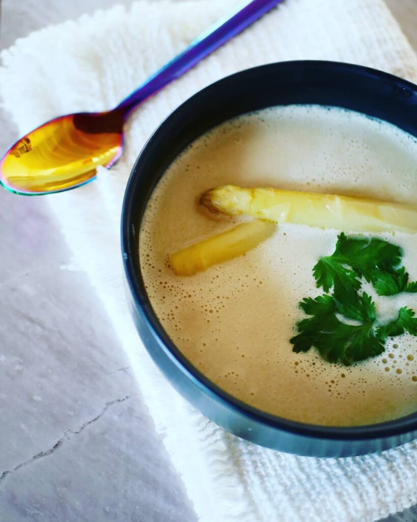 Soupe d&rsquo;asperges zéro dechet