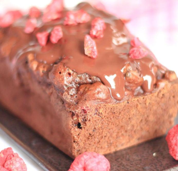 Bananabread chocolat & framboises