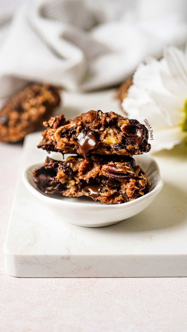 Cookies banane chocolat pécan
