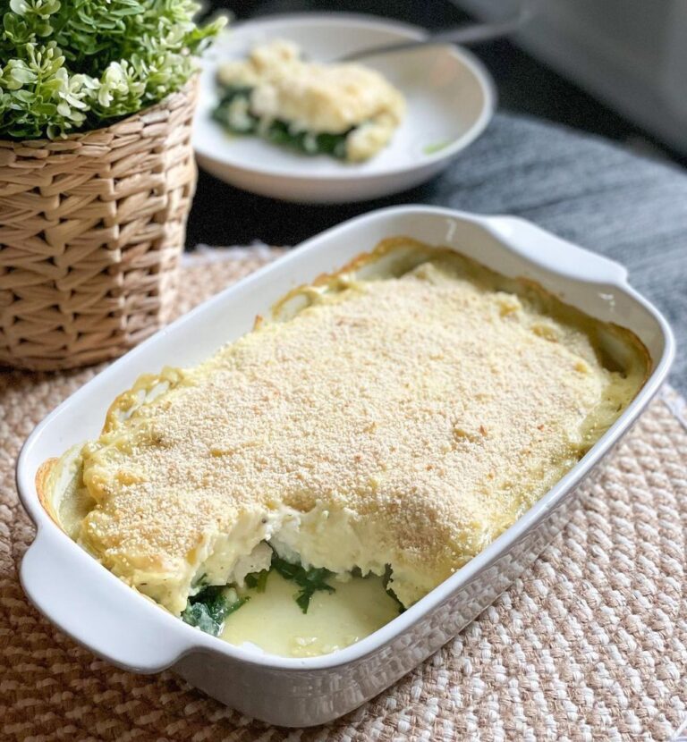 Parmentier de cabillaud aux épinards