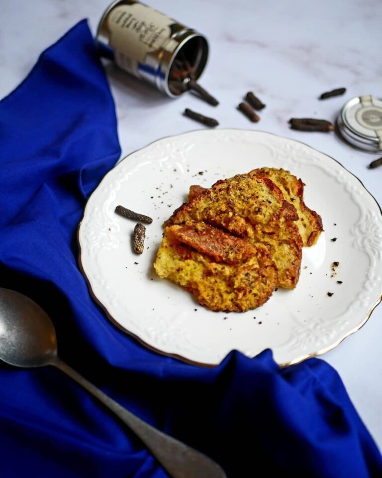 Pain perdu au lait de coco et aux épices douces