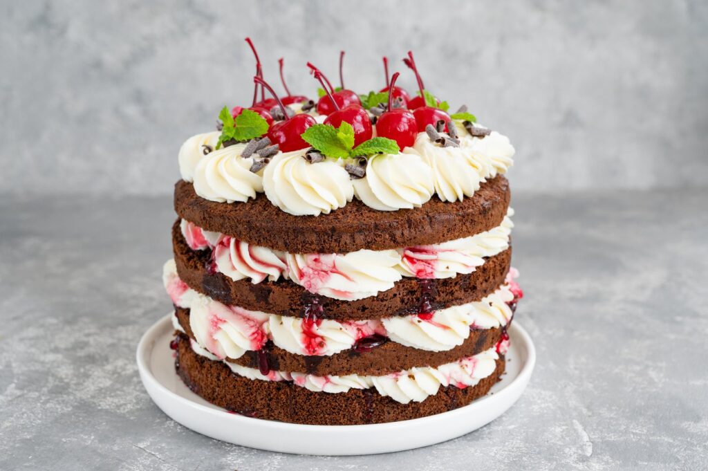 Naked Schwarzwälder Waffeltorte