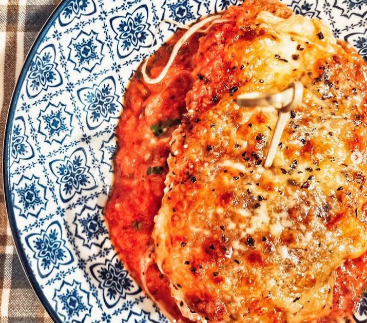 Poulet parmesan mozzarella