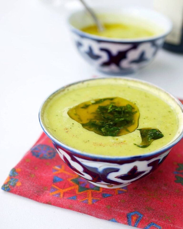 Cazpacho de courgettes au curcuma