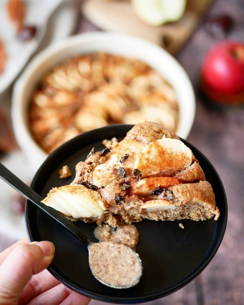 Tot fait aux pommes à la cannelle et amandes crunchy