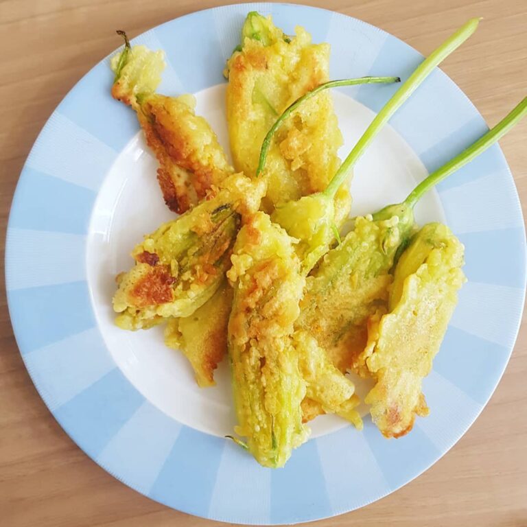 Beignets de fleurs de courgettes