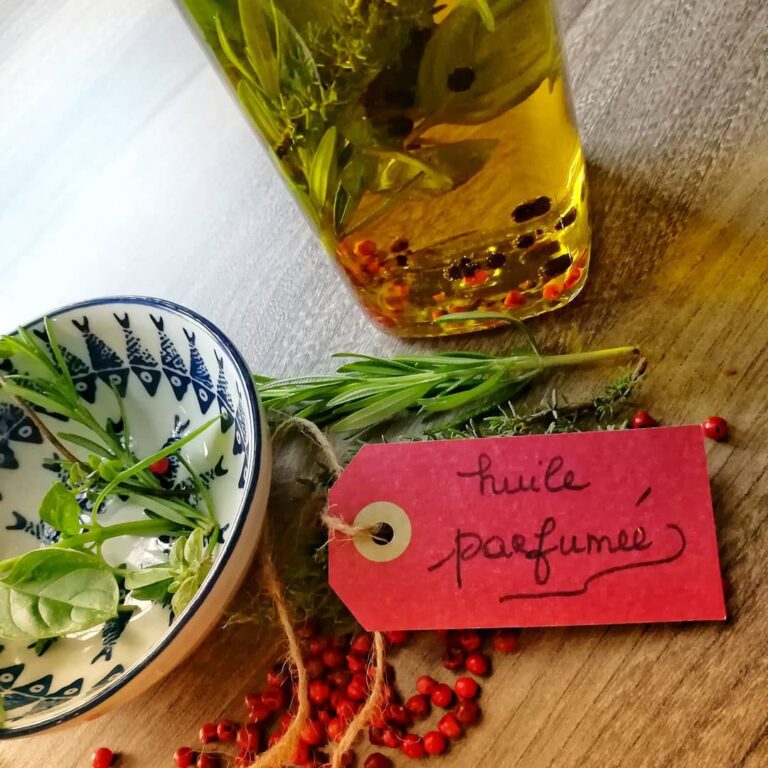 Huile parfumée pour grillades, pizzas, tartes estivales ou salades de pâtes