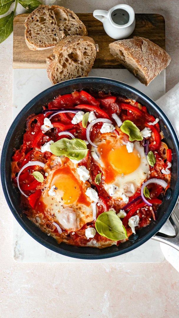 Shaksuka chèvre et basilic