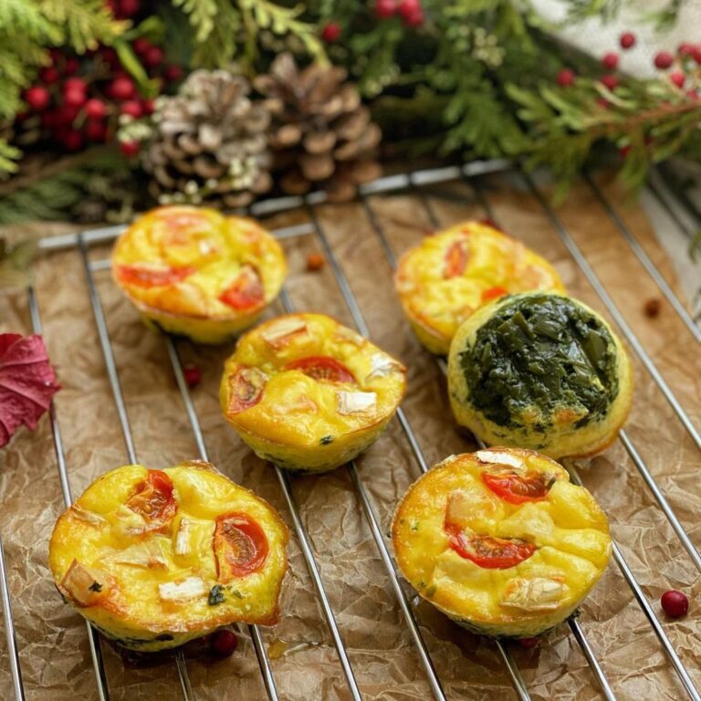 Muffins aux épinards et au fromage
