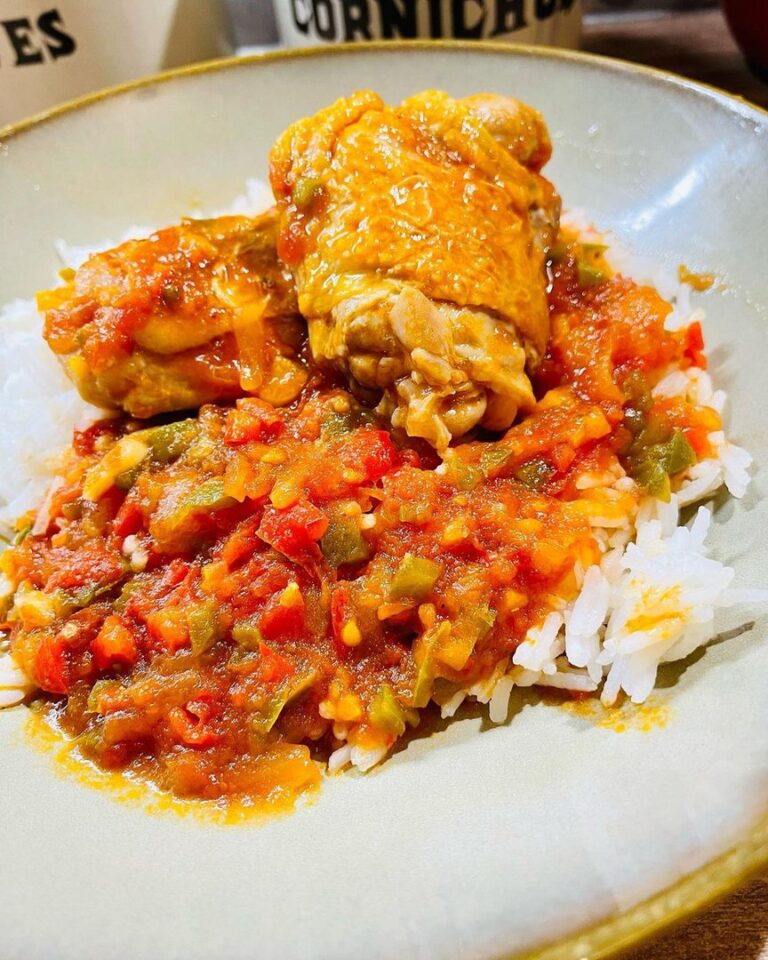 Poulet basquaise au piment d&rsquo;espelette