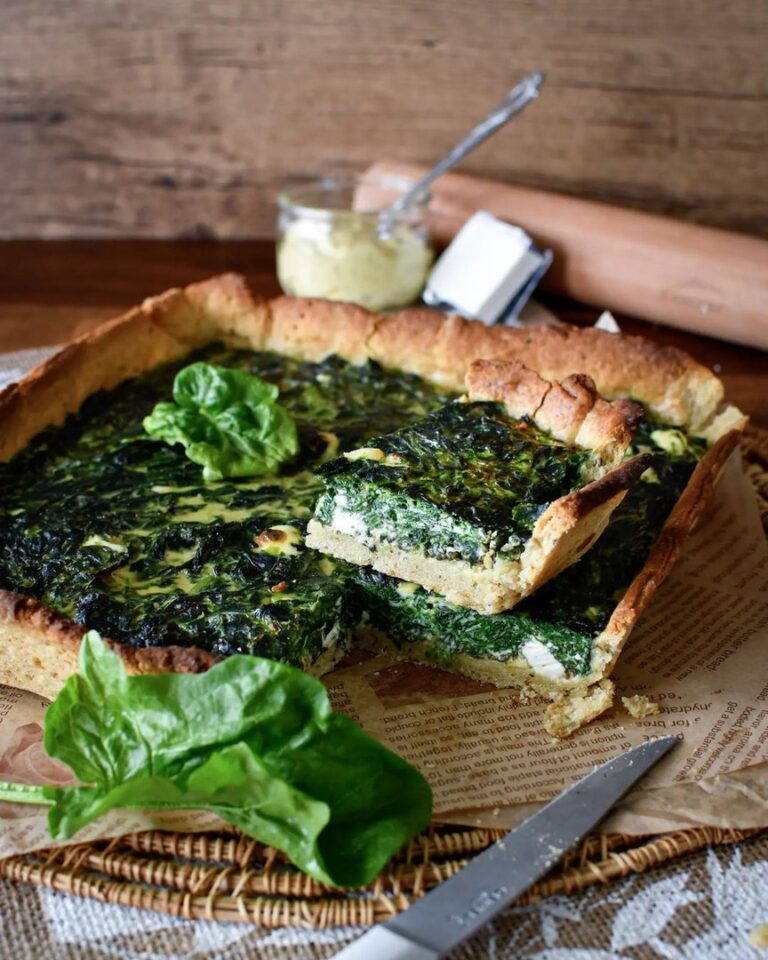 Tarte épinards moutarde kiri